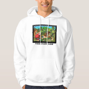 Moletom Camisola engraçada Food Chain Gang Cartoon por Ric