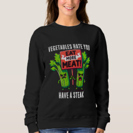 Moletom camisola engraçada para carnívoros