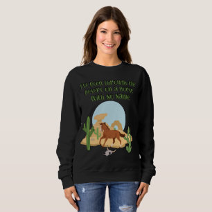 Moletom Camisola Escura Feminina Cavalo Sem Nome