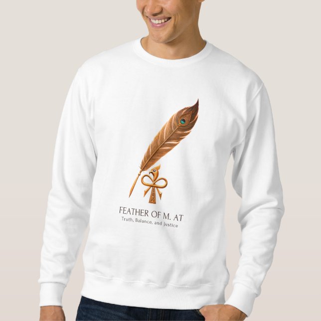 Moletom Camisola Feather of Ma'at – Egito Antigo (Frente)
