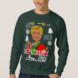 Moletom Camisola feia deplorável do Natal de Hillary