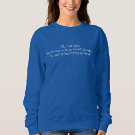 Moletom Camisola Feminina Básica de Seguro Saúde