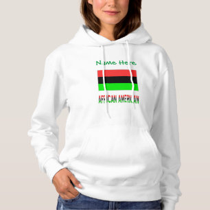 Moletom Camisola Feminina da Bandeira da Diáspora Africana