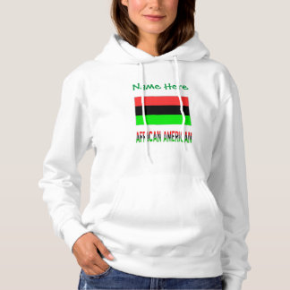 Moletom Camisola Feminina da Bandeira da Diáspora Africana
