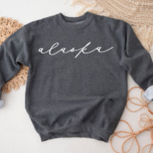 Camisola Feminina de Alaska Script State