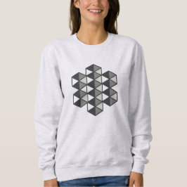 Moletom Camisola Feminina de Triângulos Unidos