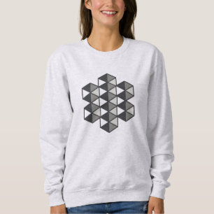 Moletom Camisola Feminina de Triângulos Unidos