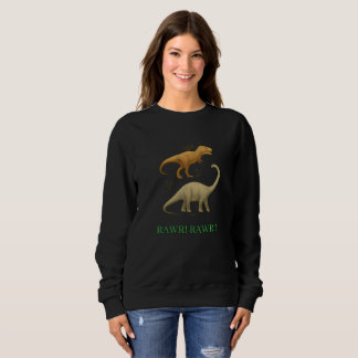 Moletom Camisola Feminina - Eu Amo Dinossauros