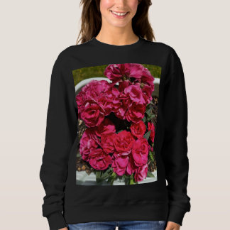 Moletom Camisola Feminina Flor de Rosa Vermelha