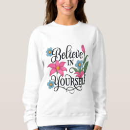 Moletom Camisola Feminina Floral Inspiradora