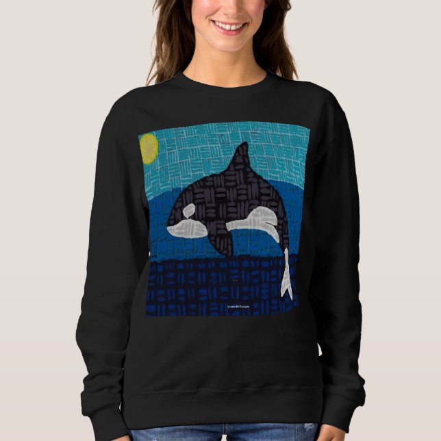 Moletom Camisola Feminina Orca (vívida) (Frente)