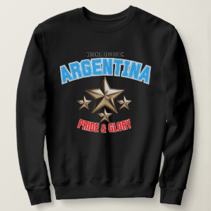 Moletom Camisola Feminina Orgulho Nacional Argentina