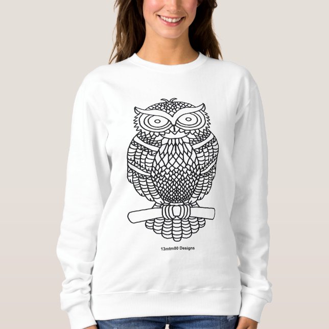 Moletom Camisola Feminina Owl (clássico) (Frente)