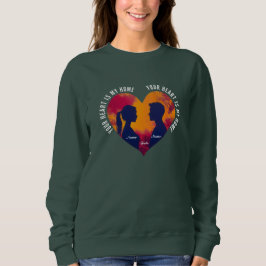 Moletom Camisola Feminina Personalizável Coração Casa Româ