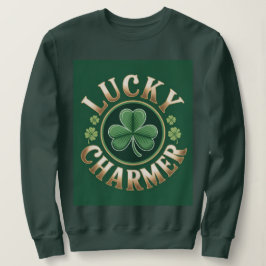 Moletom Camisola Feminina Verde Floresta Lucky Charmer