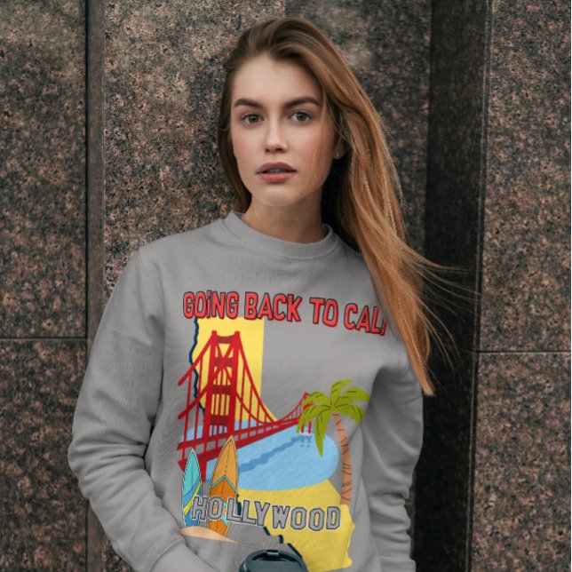 Moletom Camisola Feminina Voltando para Cali (Criador carregado)