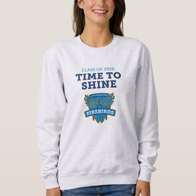 Moletom Camisola FVHS Time to Shine (Cinza) (Frente)