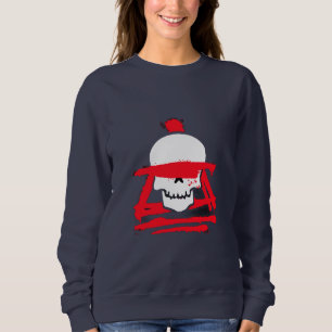 Moletom Camisola gráfica de guerreiro caveira feminino