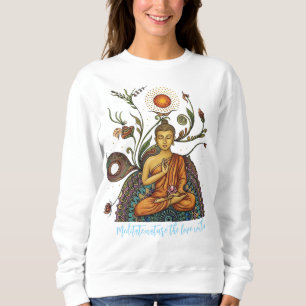 Moletom Camisola gráfica de suor Meditar.nature Amor inter
