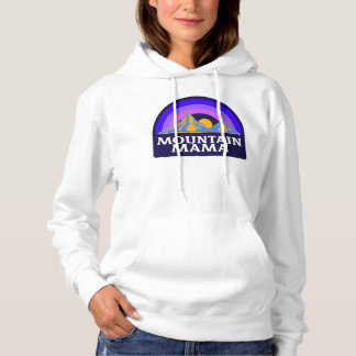 Moletom Camisola Hooded "Montanha Mama" - Esquema roxo