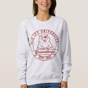 Moletom Camisola Leve Maroon Groundhogs - Feminina