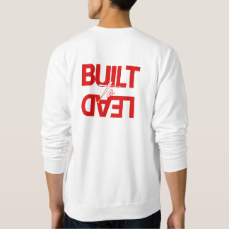 Moletom Camisola masculina "Built to Lead" frente costas