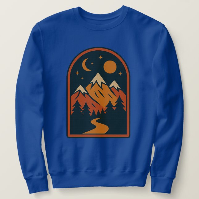 Moletom Camisola Masculina Paisagem Celestial (Frente do Design)