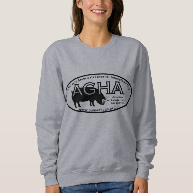 Moletom Camisola-mulheres AGHA-Novas do logotipo (Frente)