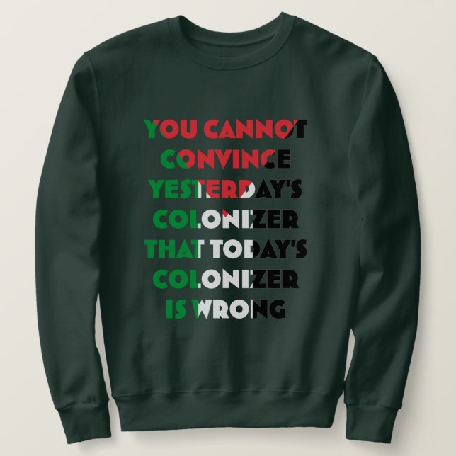 Moletom Camisola Palestina Livre - Camisola Salve Gaza (Frente do Design)