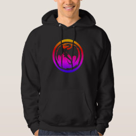 Moletom Camisola preta com capuz neon Black Dragon