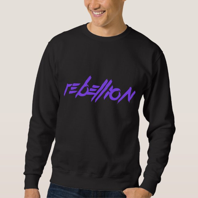Moletom Camisola preta da rebelião (Frente)