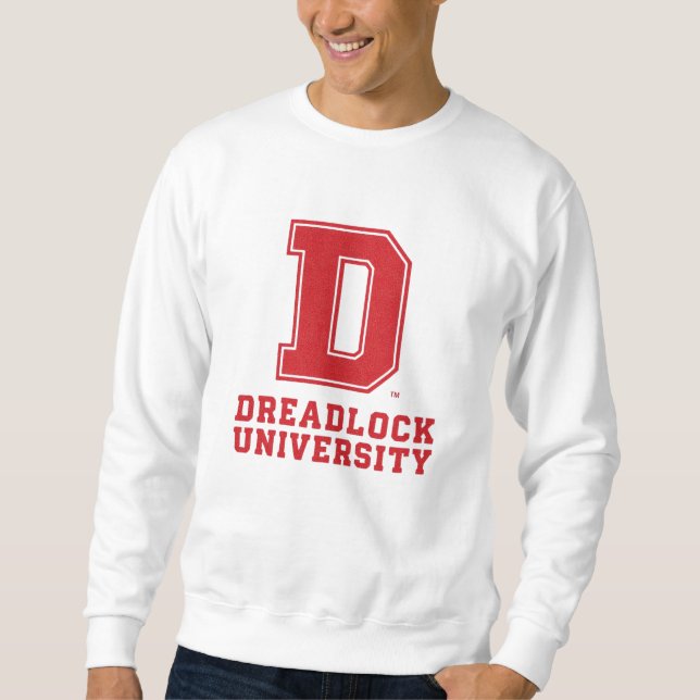 Moletom Camisola Preta de Faculdade de Apreciação Dreadloc (Frente)