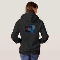 Camisola preta de Quantum Eye Things para mulheres