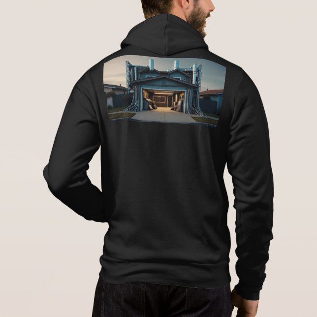 Moletom Camisola preta masculina Bella Garage Tech Upgrade (Verso)