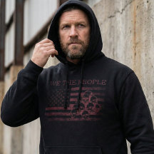 Camisola Preta "We The People" da Bandeira America