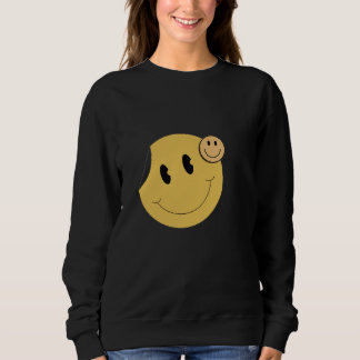 Moletom Camisola Retro de Carinha Feliz | Sorriso Mostarda