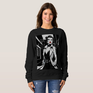 Moletom Camisola Retro Femme Fatale Noir de Cinema