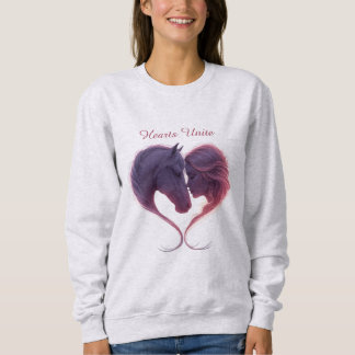 Moletom Camisola Shadowed Horse & Lady Heart