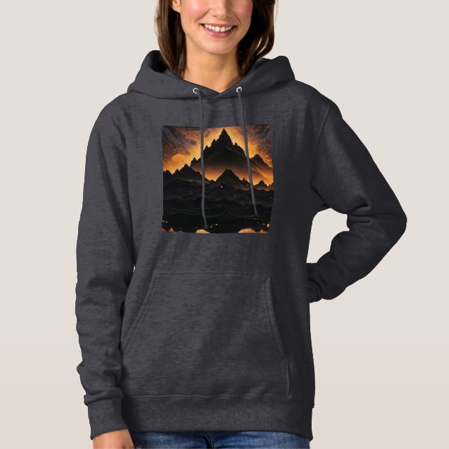 Moletom Camisola Solar Eclipse Mountain (Frente)