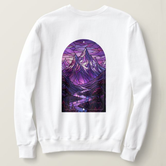 Moletom Camisola Stained Glass Mountain (Verso do Design)