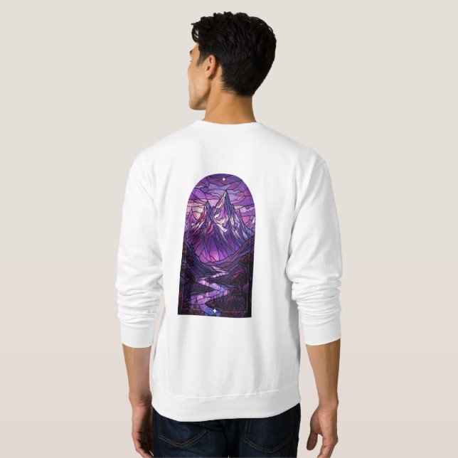 Moletom Camisola Stained Glass Mountain (Parte Traseira Completa)