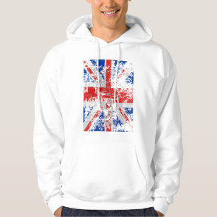 Moletom Camisola Tatty do Hoodie de Union Jack do efeito