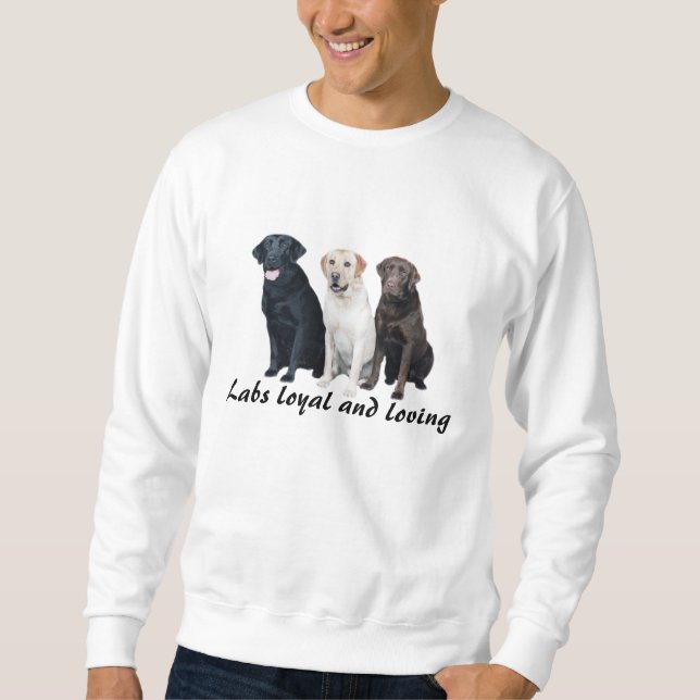 Moletom Camisola unisex de labrador retriever (Frente)