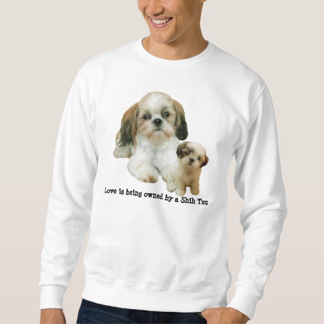 Moletom Camisola unisex dos amigos de Shih Tzu (Frente)