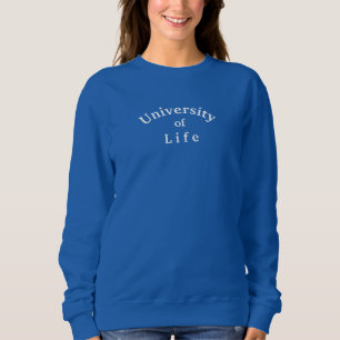 Moletom Camisola Universitária da Vida Azul Royal