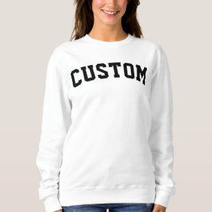 Moletom Camisola universitária personalizada com letra