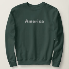 Moletom Camisola verde-feminina americana