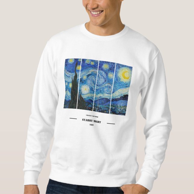 Moletom Camisola Vincent Van Gogh Noite Estrelada  (Frente)