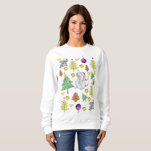 Moletom Camisola Vintage Mouse Trees (Frente Completa)