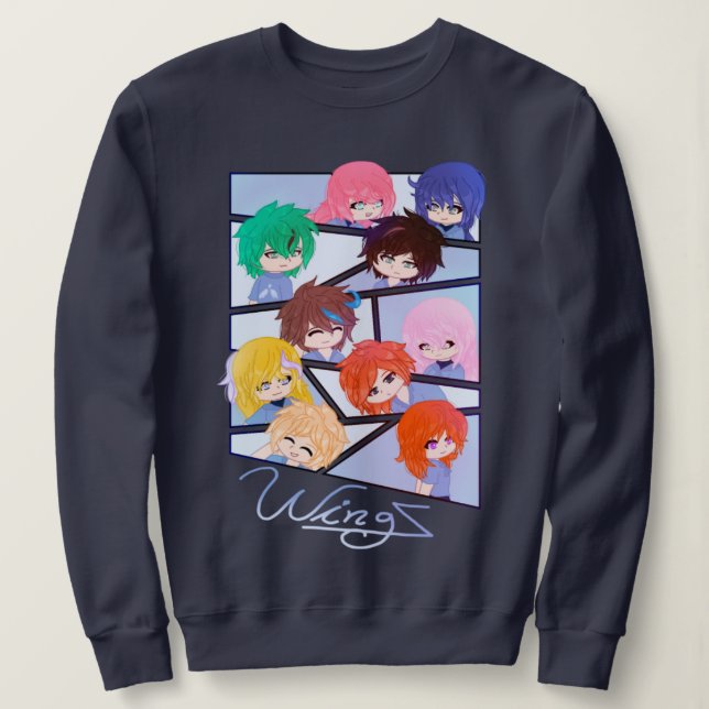 Moletom Camisola Wingz Multi Personagem (Frente do Design)